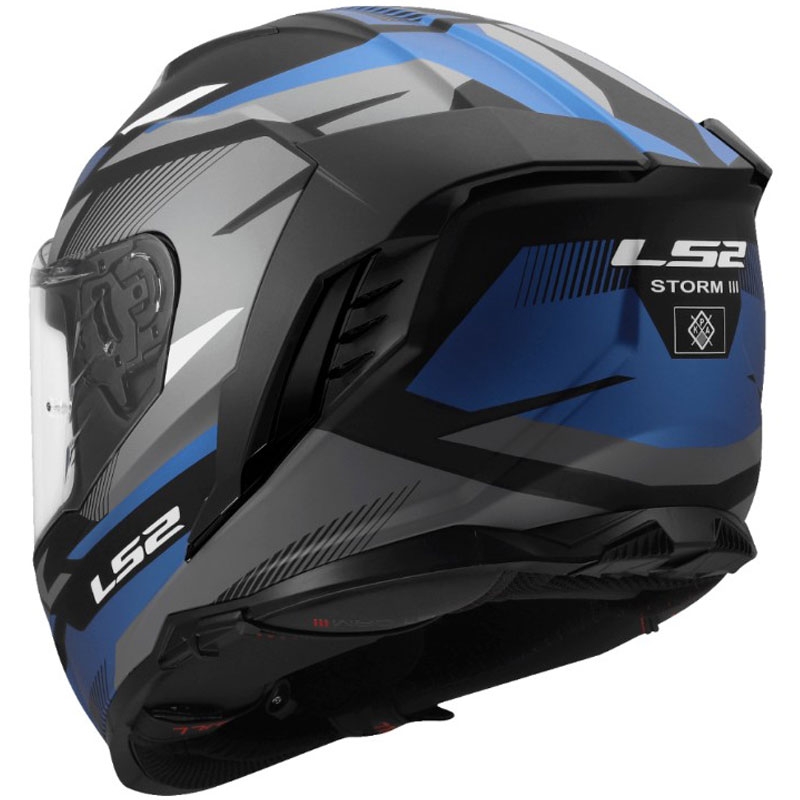 LS2 FF818 Storm III Komai zárt motoros bukósisak fekete-kék
