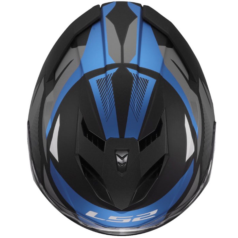 LS2 FF818 Storm III Komai zárt motoros bukósisak fekete-kék