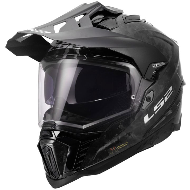 LS2 MX701 Explorer C Forged enduro bukósisak fényes karbon