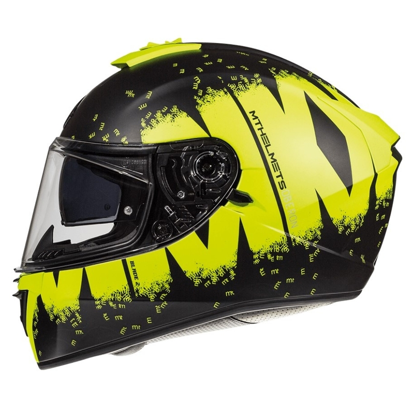 Integrált motorkerékpár sisak MT Blade 2 SV Oberon fekete-fluo sárga eladó kiárusítás