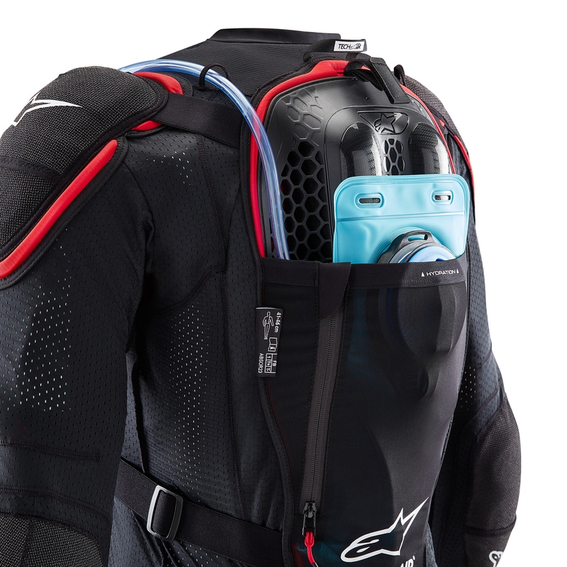 Alpinestars TECH-AIR®OFF-ROAD system motoros légzsák mellény fekete-piros