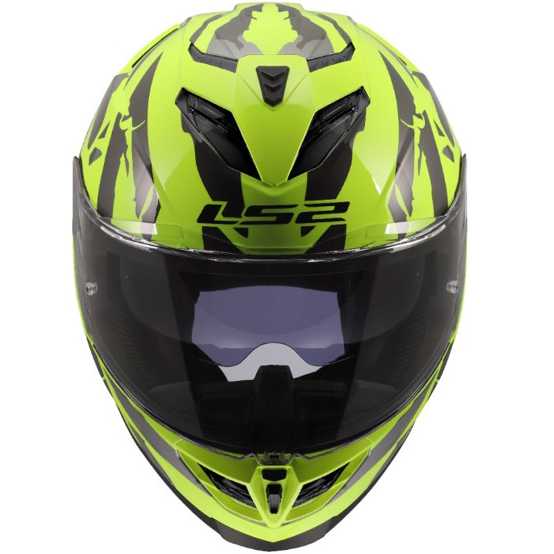 LS2 FF818 Storm III Kaos zárt motoros bukósisak sárga