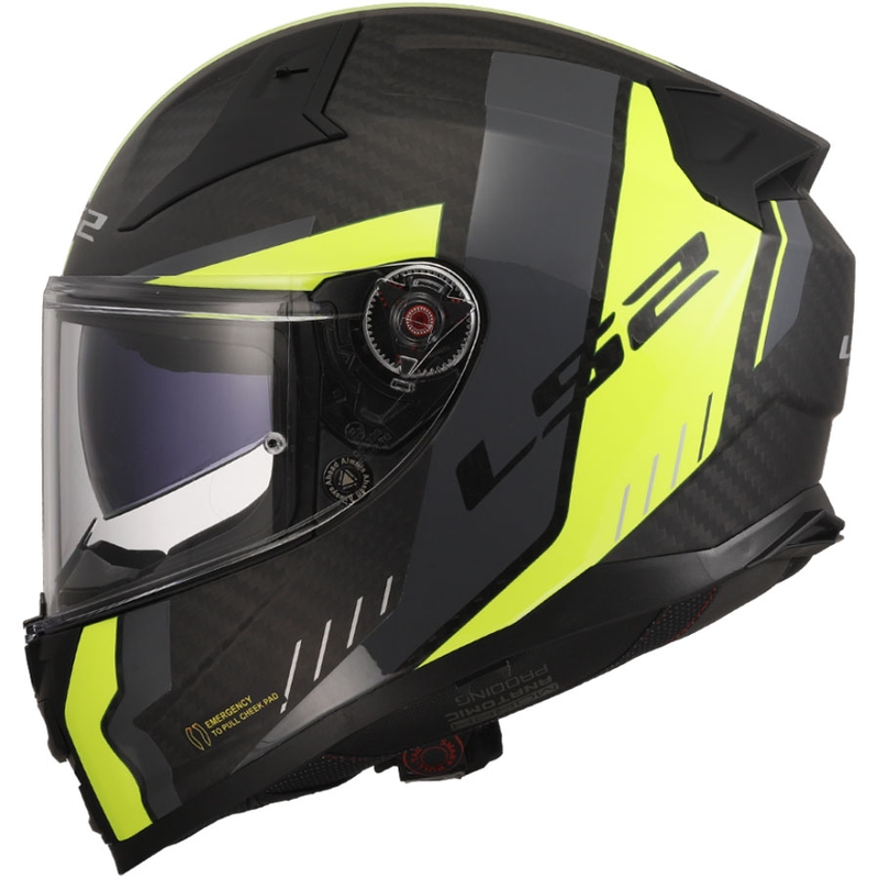 LS2 FF811 Vector II C Grid 06 zárt motoros bukósisak matt H-V sárga