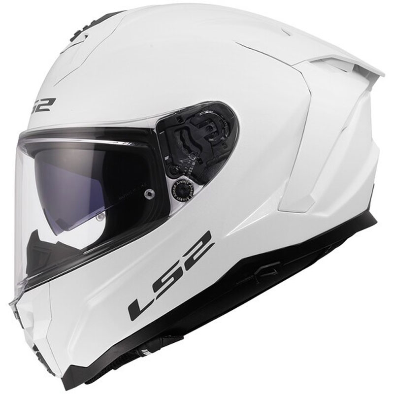 LS2 FF817 Challenger II Solid zárt motoros bukósisak fényes fehér