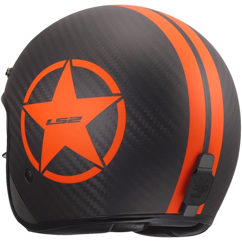 LS2 OF601 Bob II Star nyitott motoros bukósisak matt narancssárga