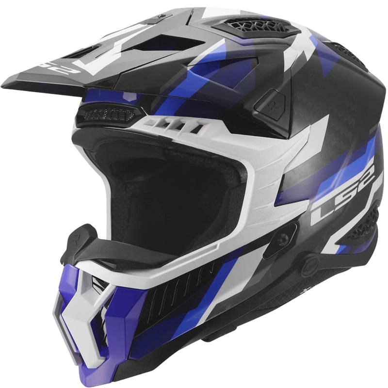 LS2 MX703 X-Force Phantom motokrossz bukósisak fényes kék-fehér
