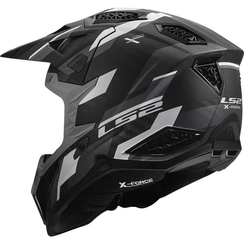 LS2 MX703 X-Force Phantom motokrossz bukósisak matt fekete-szürke