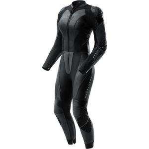 Dámská dvoudílná kožená kombinéza na motorku Rebelhorn Diva RS černá