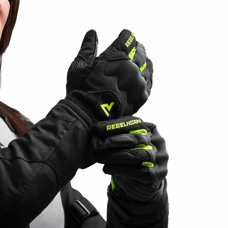Rebelhorn Core női motoros kesztyű fekete-fluo sárga