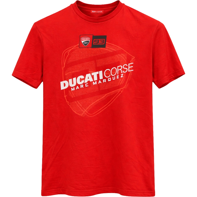 Ducati Corse Marc Marquez Big Helmet 93 póló piros