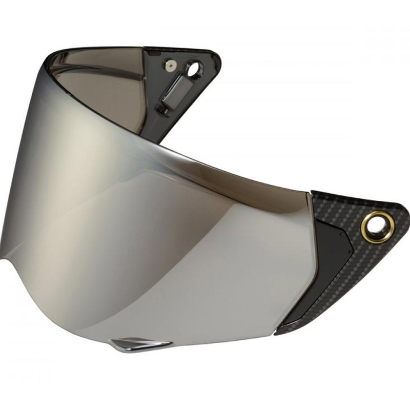 Plexi Scorpion KDF-19 EXO-HX1/CARBON motoros bukósisakokhoz világos ezüst