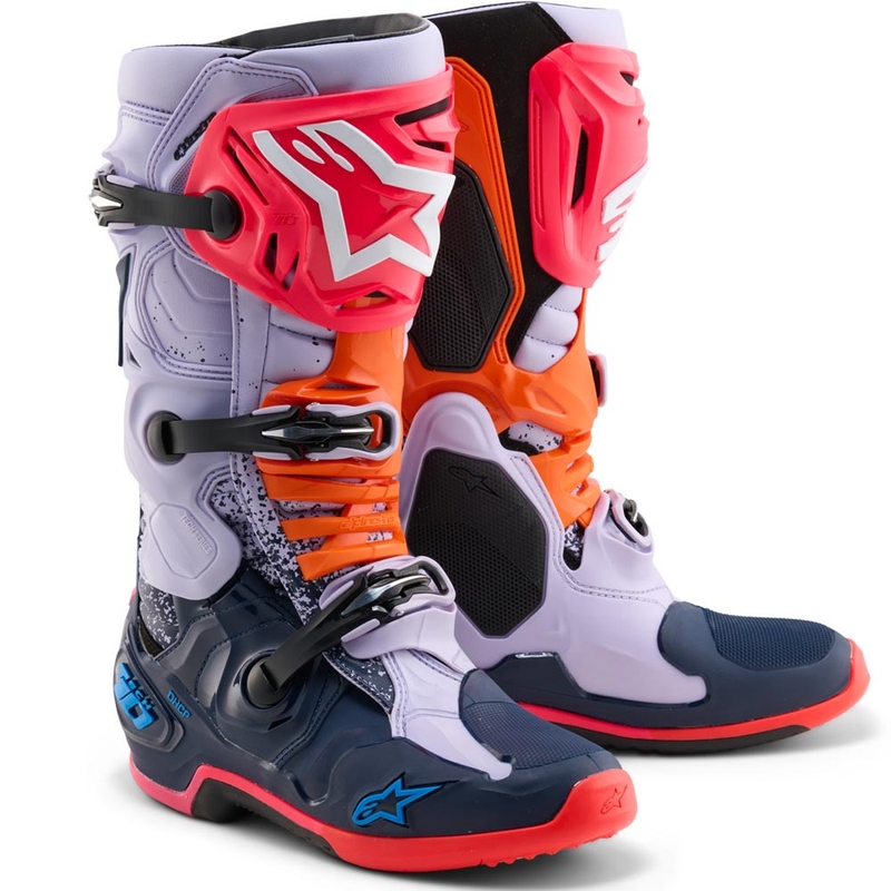 Alpinestars TECH 10 limitált kiadás Records motokrossz csizma fekete-színes