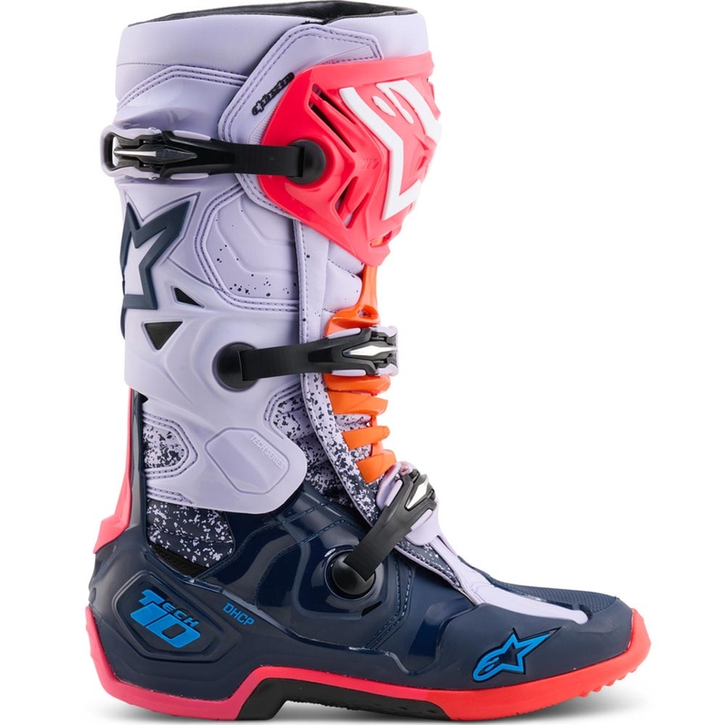 Alpinestars TECH 10 limitált kiadás Records motokrossz csizma fekete-színes