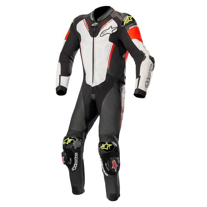 Egyrészes össz alpinestars Atem fekete-fehér-fluo piros-fluo sárga