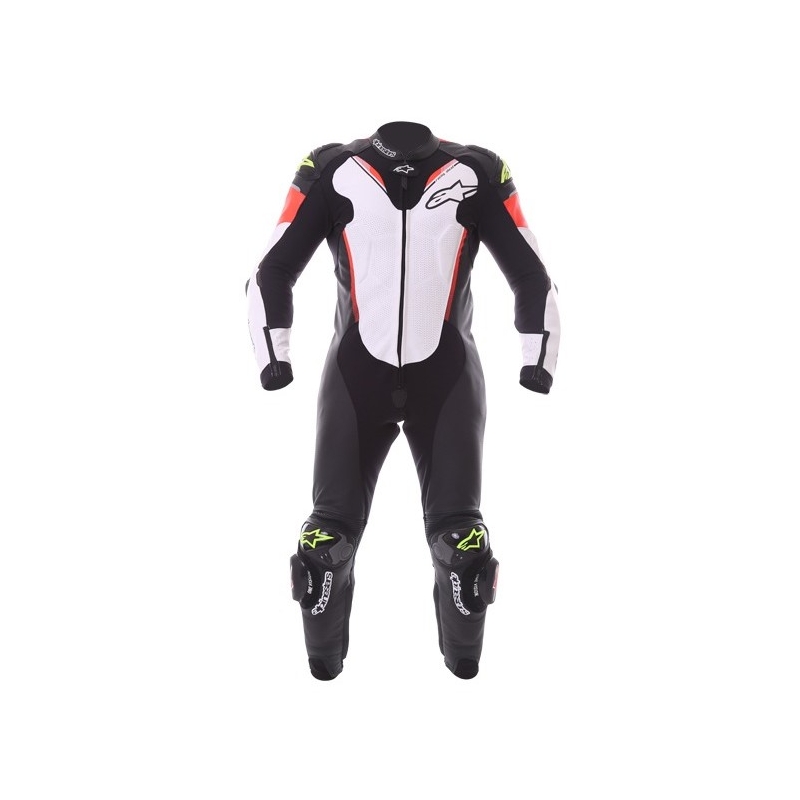 Egyrészes össz alpinestars Atem fekete-fehér-fluo piros-fluo sárga