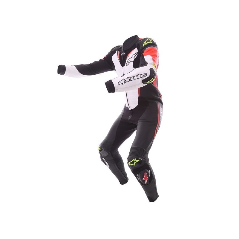 Egyrészes össz alpinestars Atem fekete-fehér-fluo piros-fluo sárga