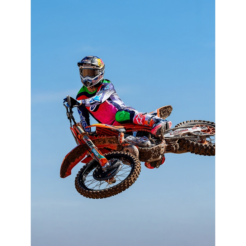 Alpinestars Supertech limitált kiadás Records motokrossz mez szürke-színes