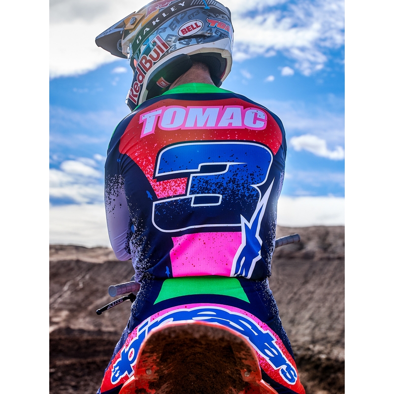 Alpinestars Supertech limitált kiadás Records motokrossz mez szürke-színes