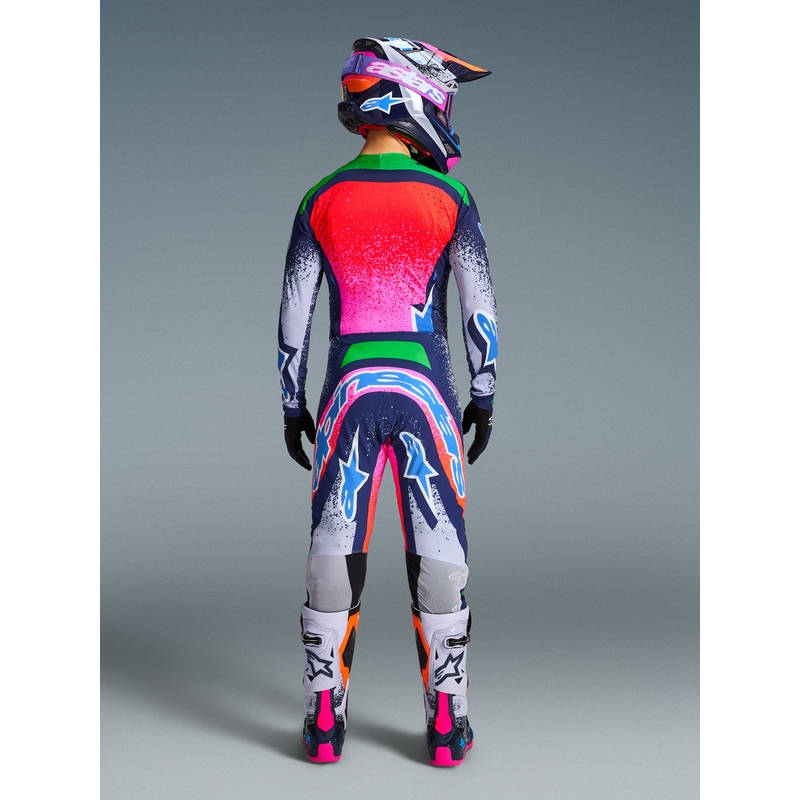 Alpinestars Supertech limitált kiadás Records motokrossz mez szürke-színes