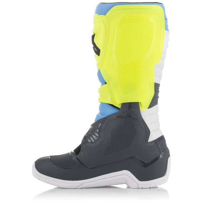 Alpinestars Tech 3 motoros csizma fekete-fehér-kék-fluo sárga