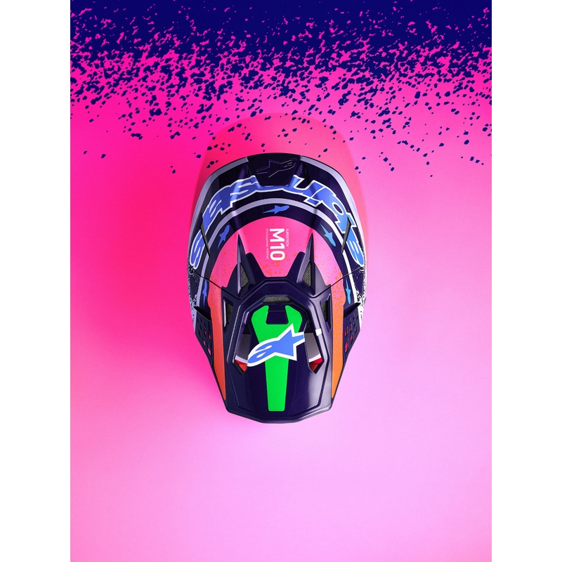 Alpinestars Supertech limitált kiadás Records motokrossz bukósisak szürke-színes