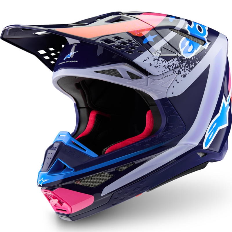 Alpinestars Supertech limitált kiadás Records motokrossz bukósisak szürke-színes