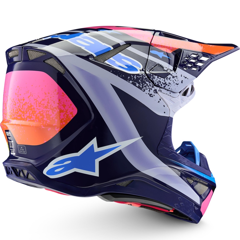 Alpinestars Supertech limitált kiadás Records motokrossz bukósisak szürke-színes