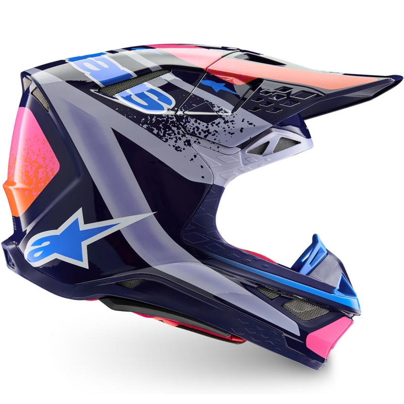 Alpinestars Supertech limitált kiadás Records motokrossz bukósisak szürke-színes