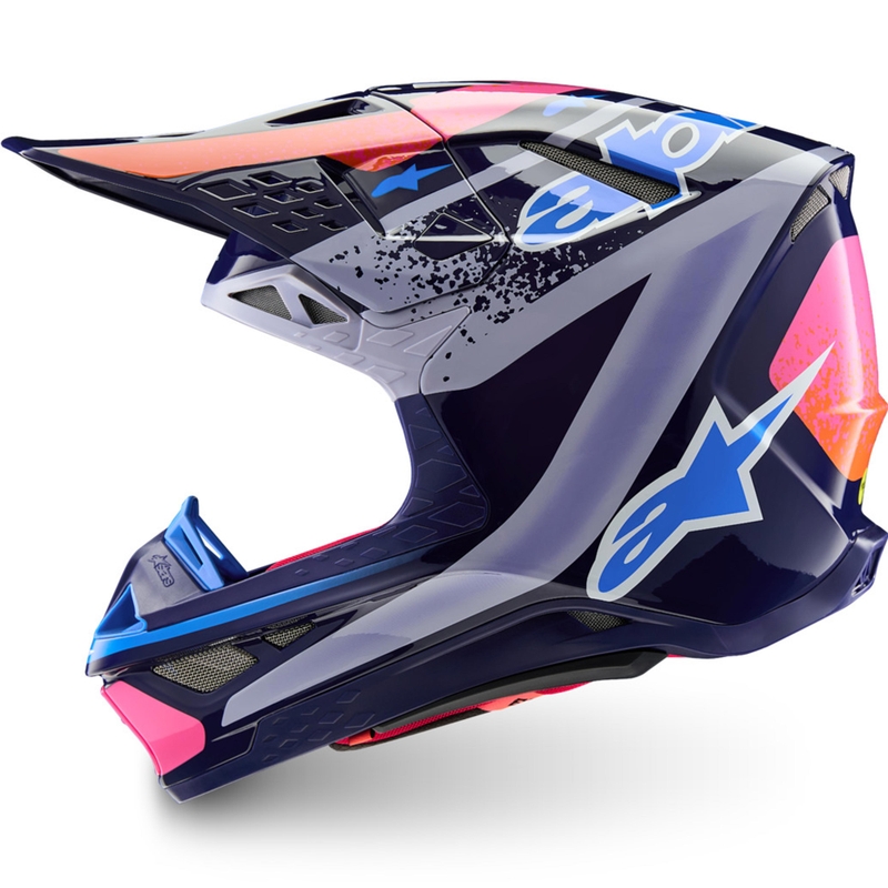 Alpinestars Supertech limitált kiadás Records motokrossz bukósisak szürke-színes