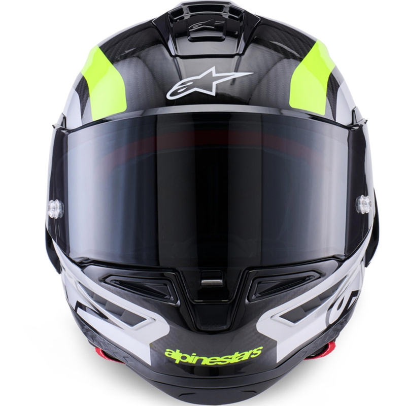 Integrální helma na motorku Alpinestars Supertech R10 Arius černo-fluo žluto-bílá
