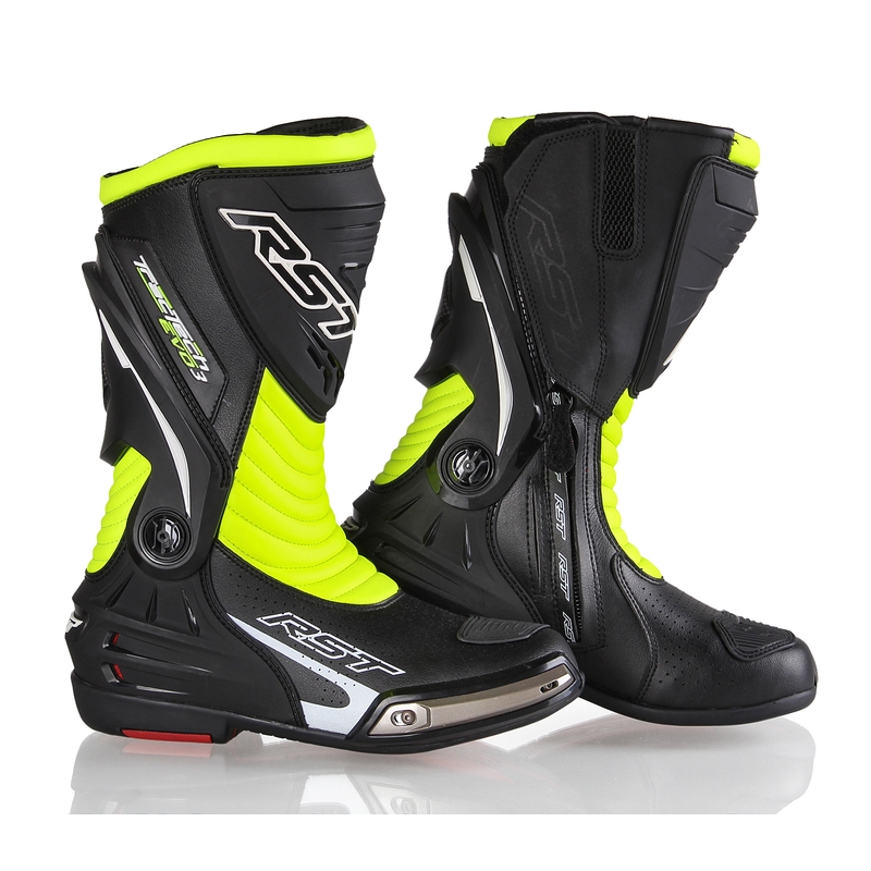 Motorkerékpár cipő RST Tractech Evo 3 Sport fekete-fluo sárga akció kiárusítás