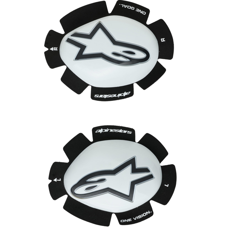 Alpinestars GP Plus térdsliderek fehér-fekete 2 db