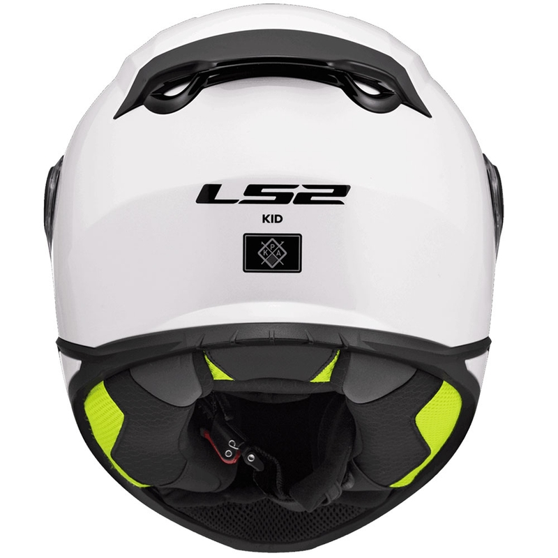 LS2 FF812 Solid gyerek zárt motoros bukósisak fényes fehér