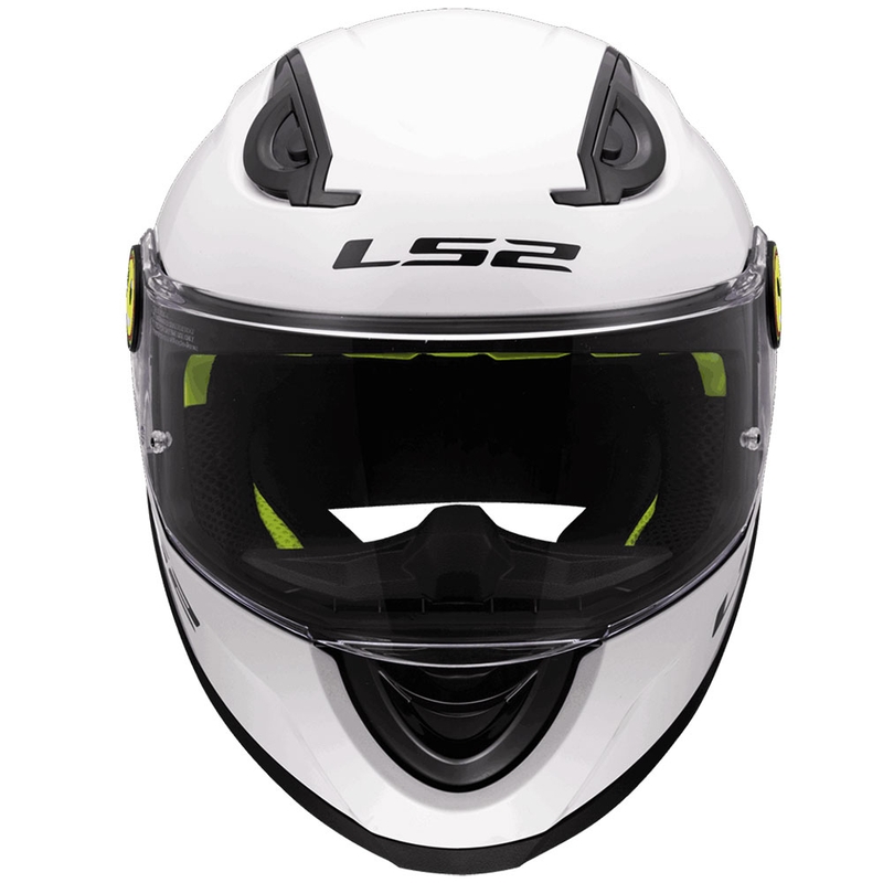 LS2 FF812 Solid gyerek zárt motoros bukósisak fényes fehér