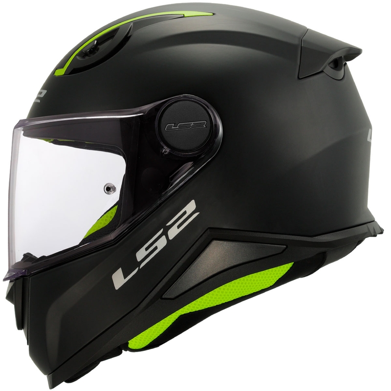 LS2 FF812 Solid gyerek zárt motoros bukósisak matt fekete