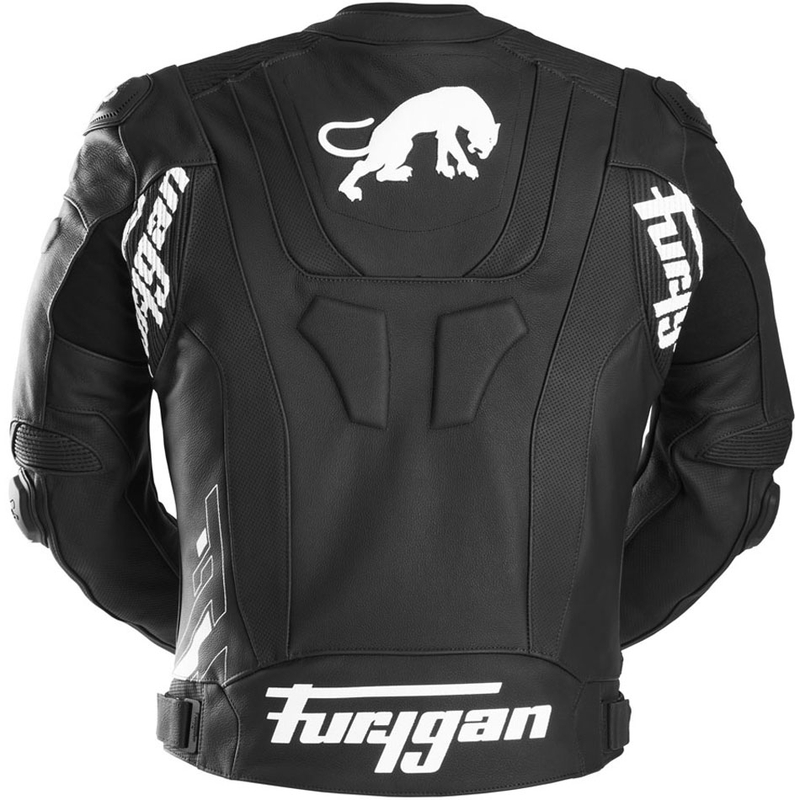 Furygan Raptor Evo 3 motoroso bőrkabát fekete-fehér