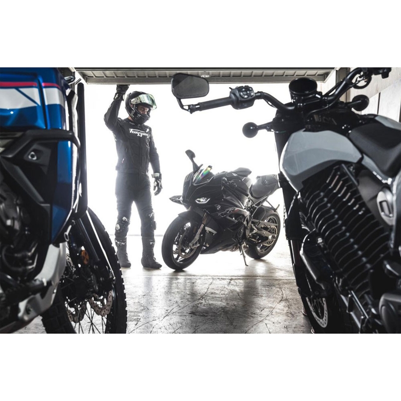 Furygan Raptor Evo 3 motoroso bőrkabát fekete-fehér