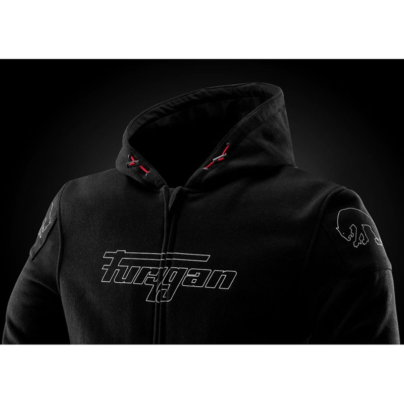 Furygan Livio X Kevlar® motoros pulóver fekete-fehér