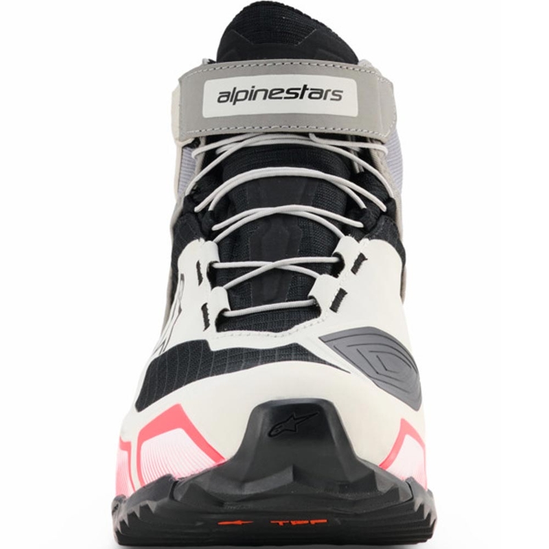 Alpinestars Stella CR-X Drystar női motoros cipő fehér-világosszürke-fekete-fluo rózsaszín