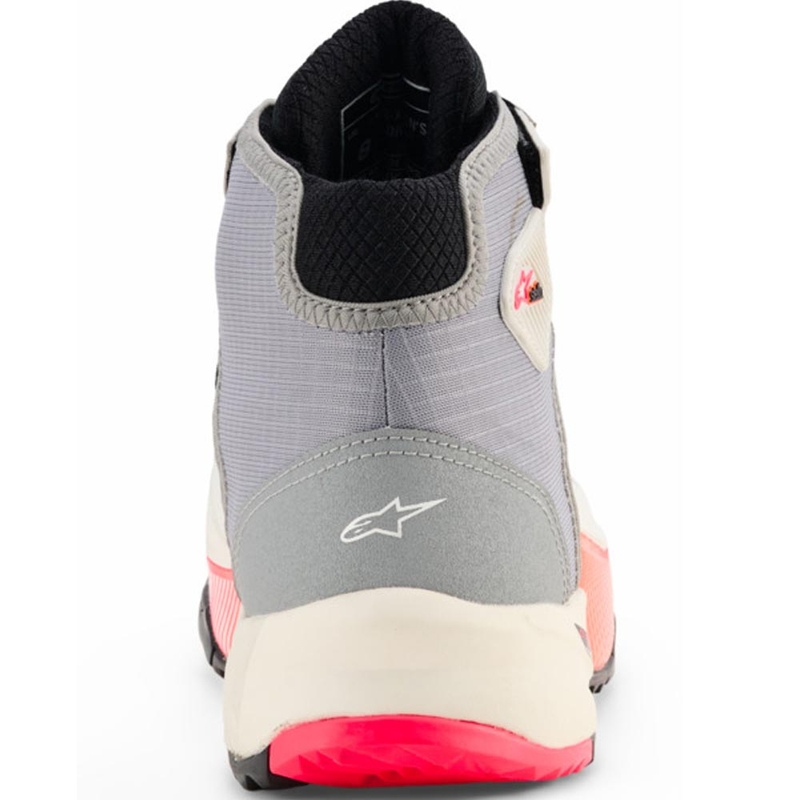Alpinestars Stella CR-X Drystar női motoros cipő fehér-világosszürke-fekete-fluo rózsaszín