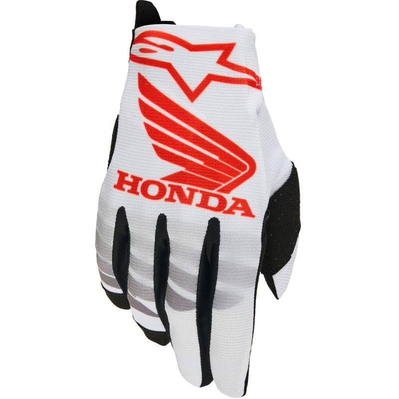 Alpinestars Radar Honda kollekció motokrossz kesztyű fehér-fekete-piros