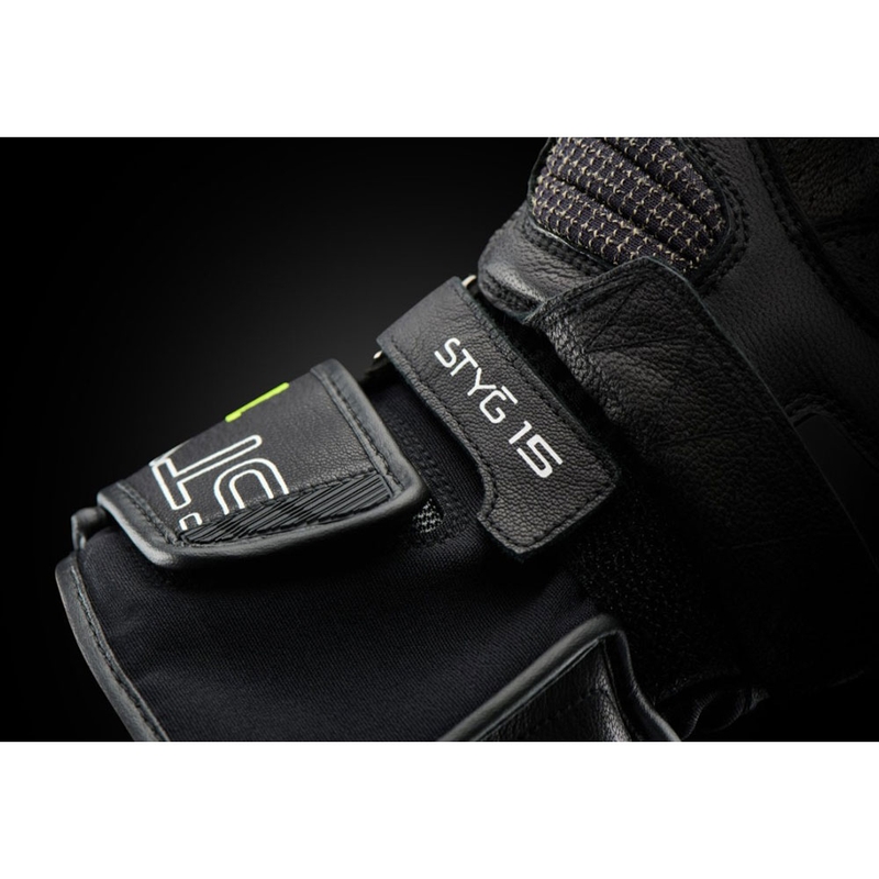 Furygan STYG 15 Vented motoros kesztyű fekete-fehér-fluo sárga