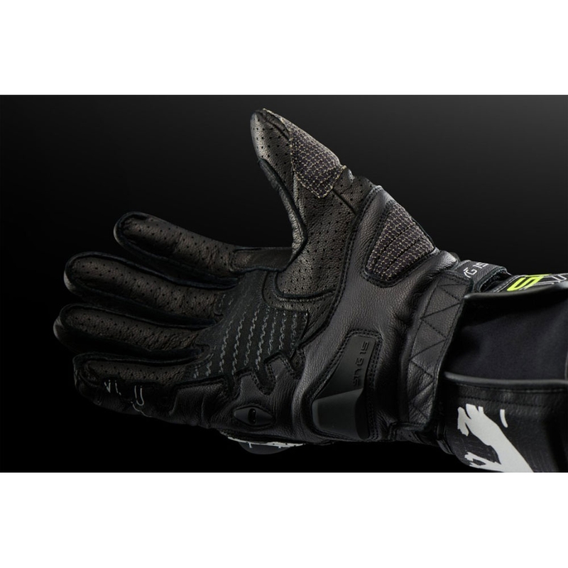 Furygan STYG 15 Vented motoros kesztyű fekete-fehér-fluo sárga