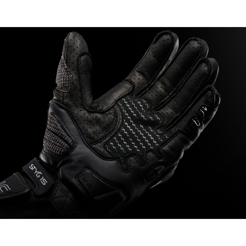 Furygan STYG 15 Vented motoros kesztyű fekete-fehér