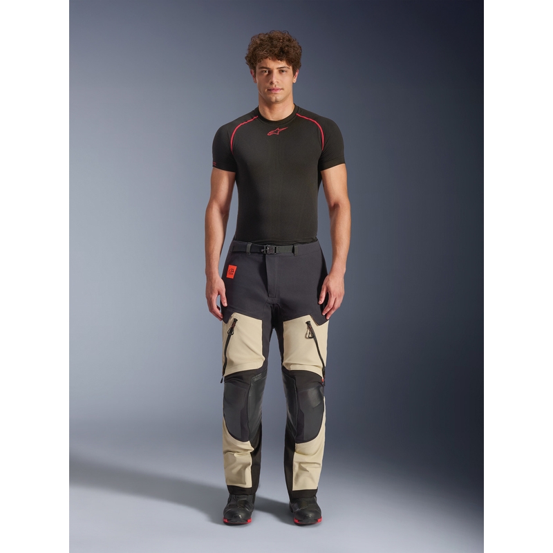 Alpinestars Halo PRO Drystar XF motoros nadrág krémszínű-fekete-piros