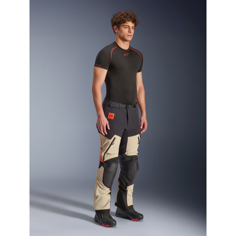 Alpinestars Halo PRO Drystar XF motoros nadrág krémszínű-fekete-piros