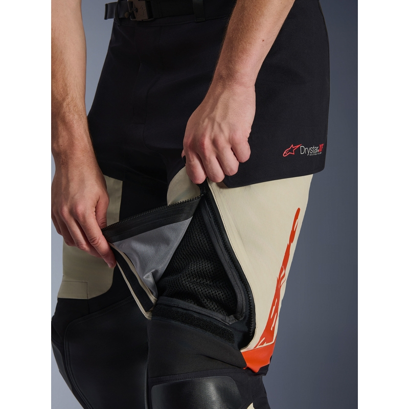 Alpinestars Halo PRO Drystar XF motoros nadrág krémszínű-fekete-piros