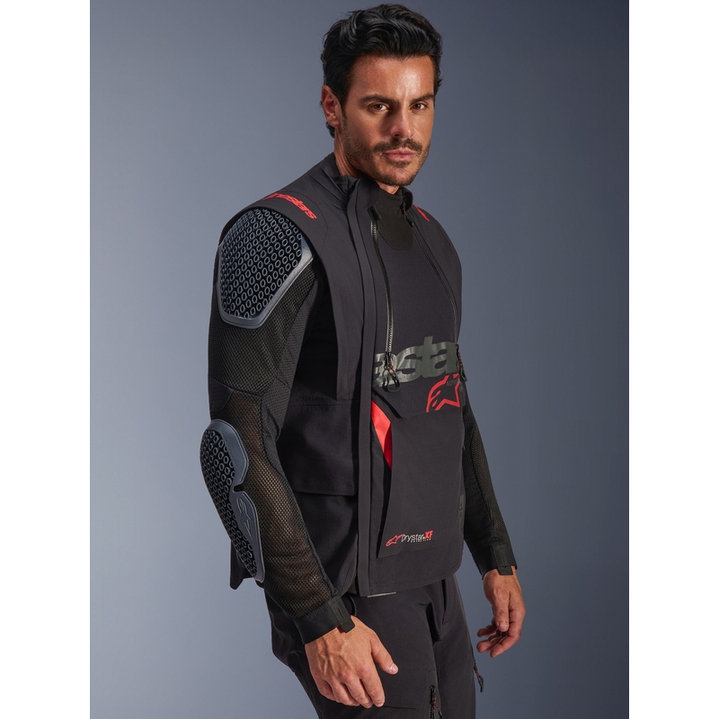 Alpinestars Halo PRO Drystar XF motoros kabát fekete-sötétszürke-piros