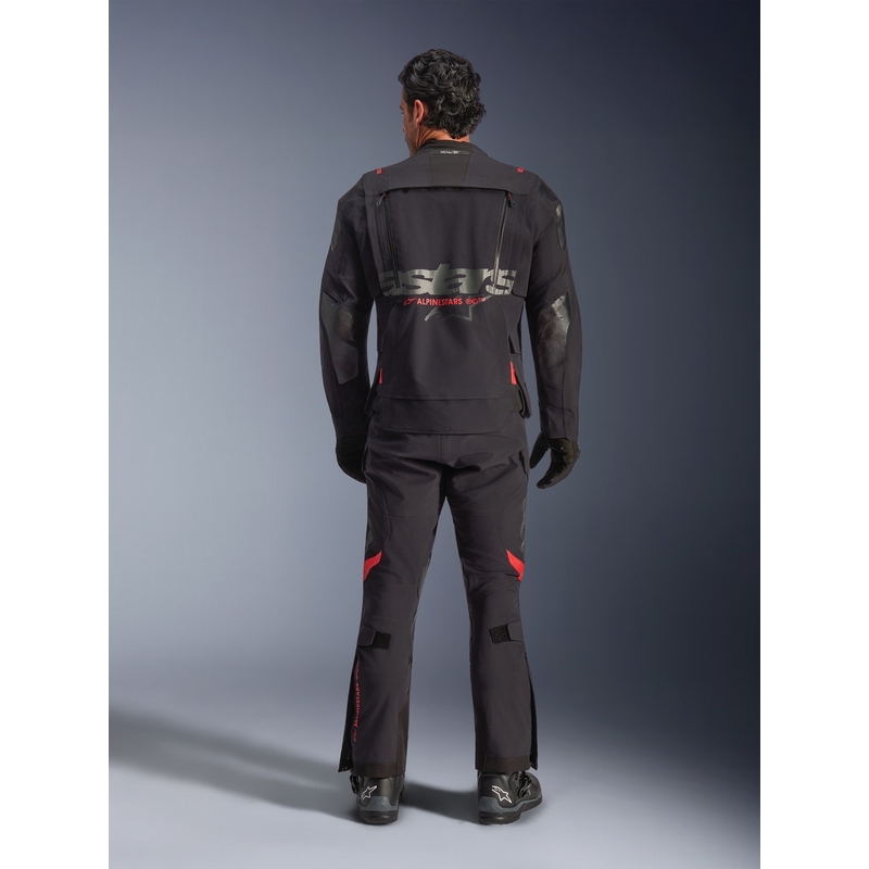 Alpinestars Halo PRO Drystar XF motoros kabát fekete-sötétszürke-piros
