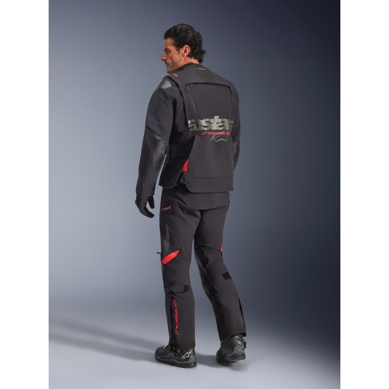 Alpinestars Halo PRO Drystar XF motoros kabát fekete-sötétszürke-piros